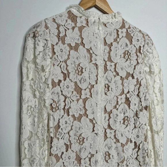 WAYF Lace Emma Midi Dress Size Medium - Picture 11 of 15